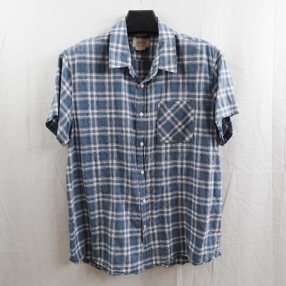 Boston Traders Womens Top XXL Blue Plaid Casual Outdoor Layering Timeless - Picture 1 of 12